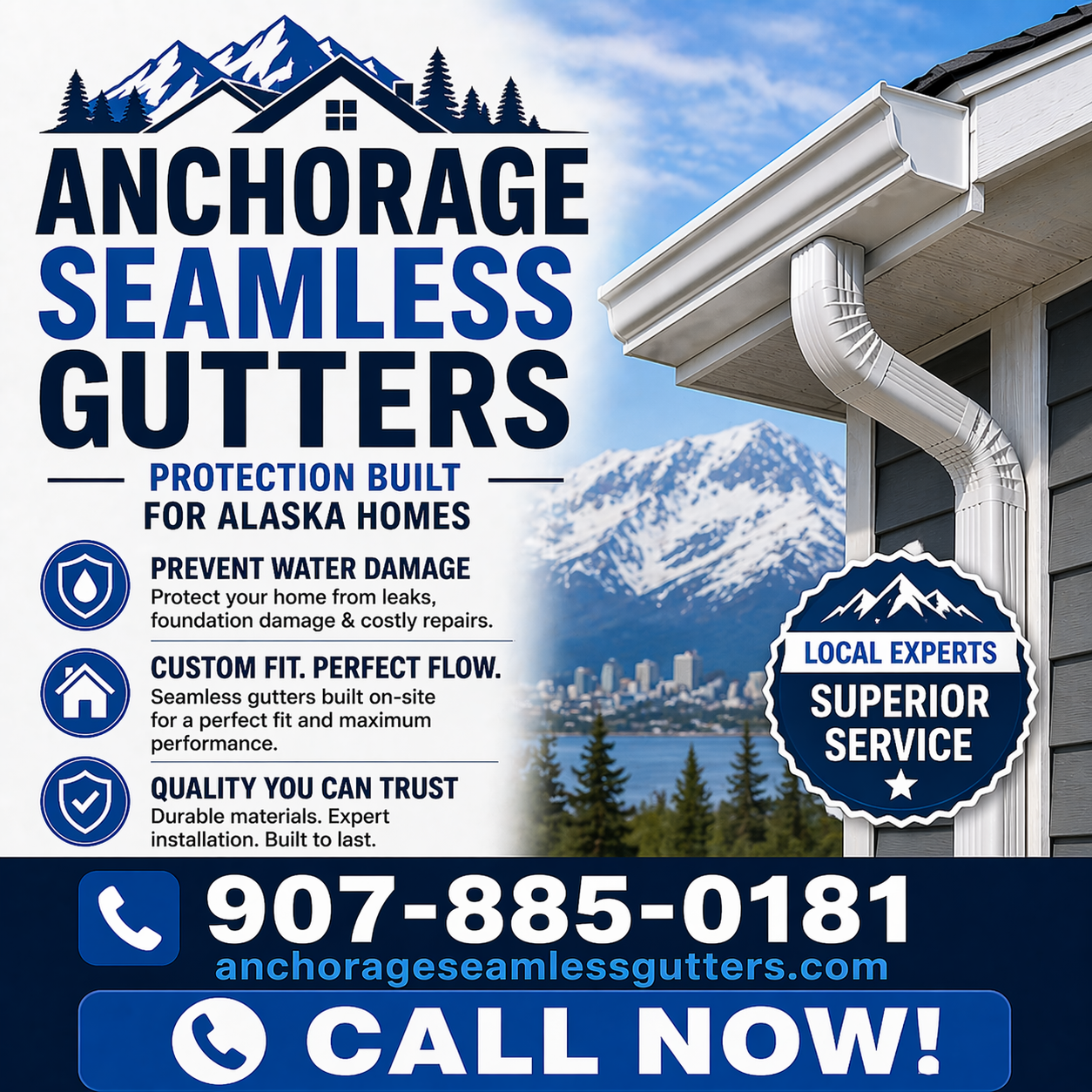 Anchorage Seamless Gutters